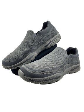 Skechers Creston Barron Moc Toe Loafer Men's 13 Relaxed Fit Slip On Gray 65543